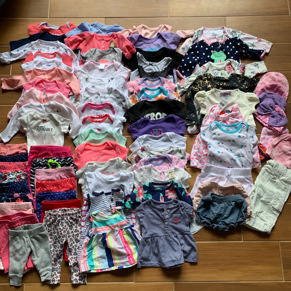 Baby girl clothes bundle 0-9 M